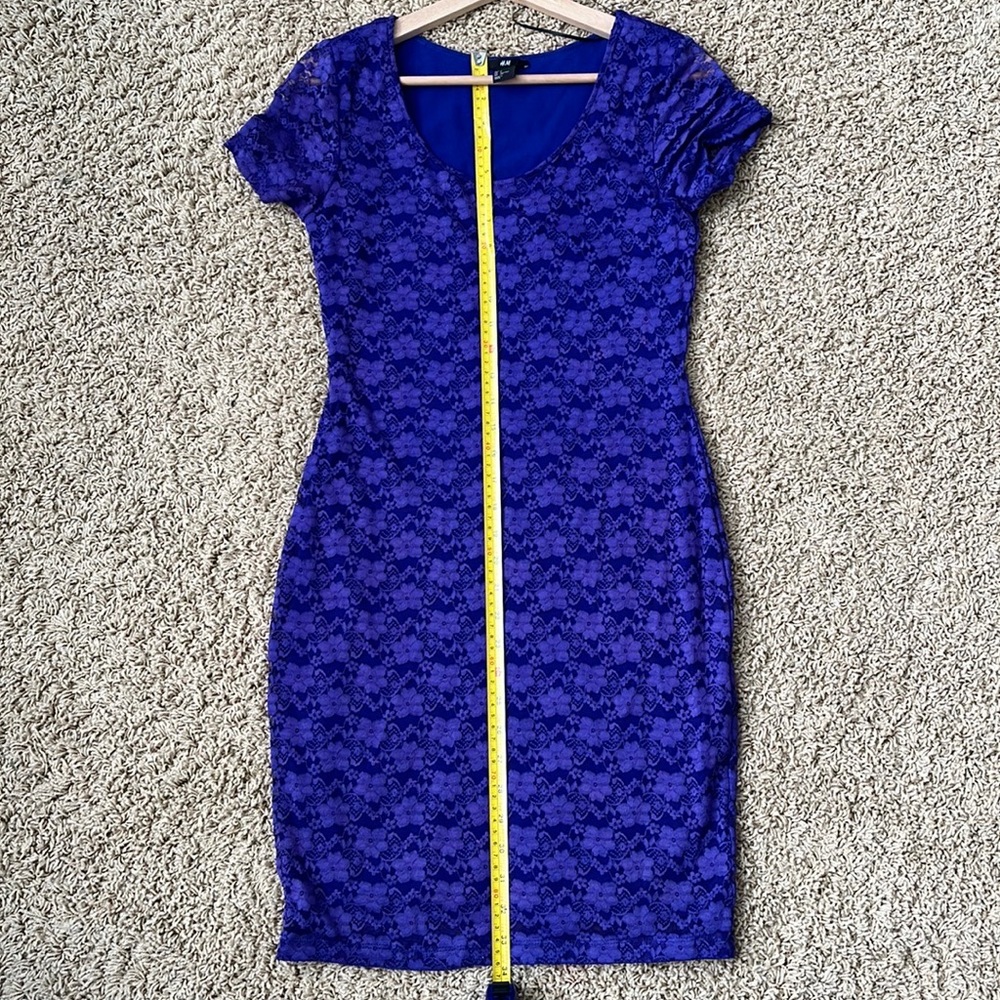 H&M Blue Lace Dress size Small - Picture 2 of 11